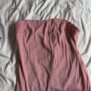 Pink glitter dress